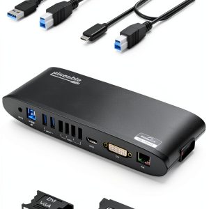 Plugable Universal Laptop Docking Station Black-0