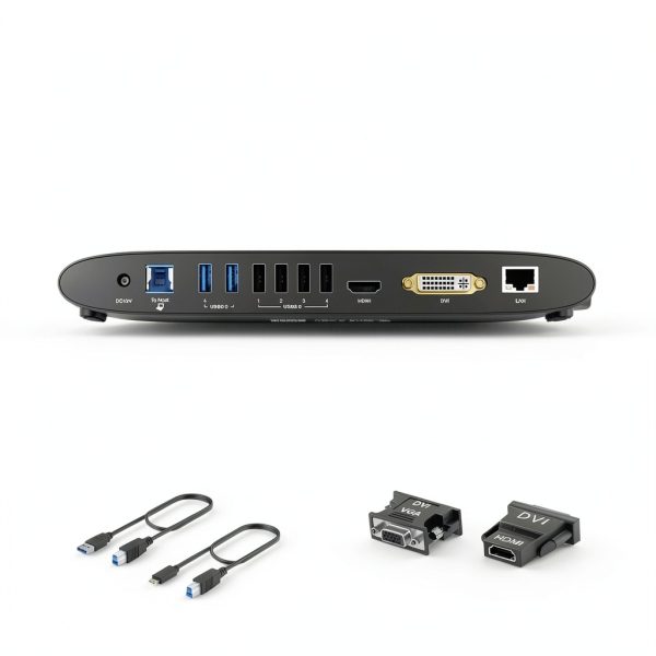 Plugable Universal Laptop Docking Station Black-1