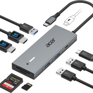 Acer 9-in-1 USB-C Docking Station for Laptops-0