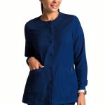 BARCO womens Jamie Warm Up scrub jacket polyester rayon stretch-0