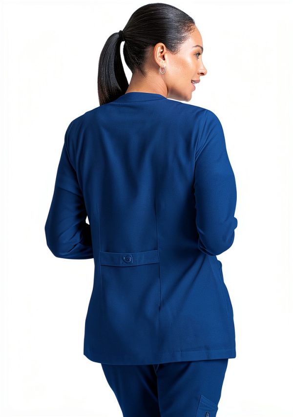 BARCO womens Jamie Warm Up scrub jacket polyester rayon stretch-1